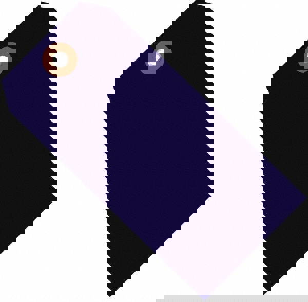 Blank Tag: 4-3/4'' High, Blue, Vinyl